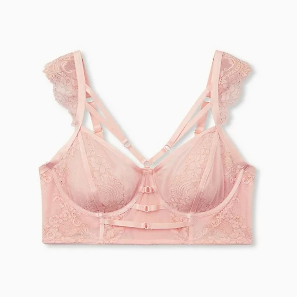 Torrid Lace Harness Longline Underwire Bralette